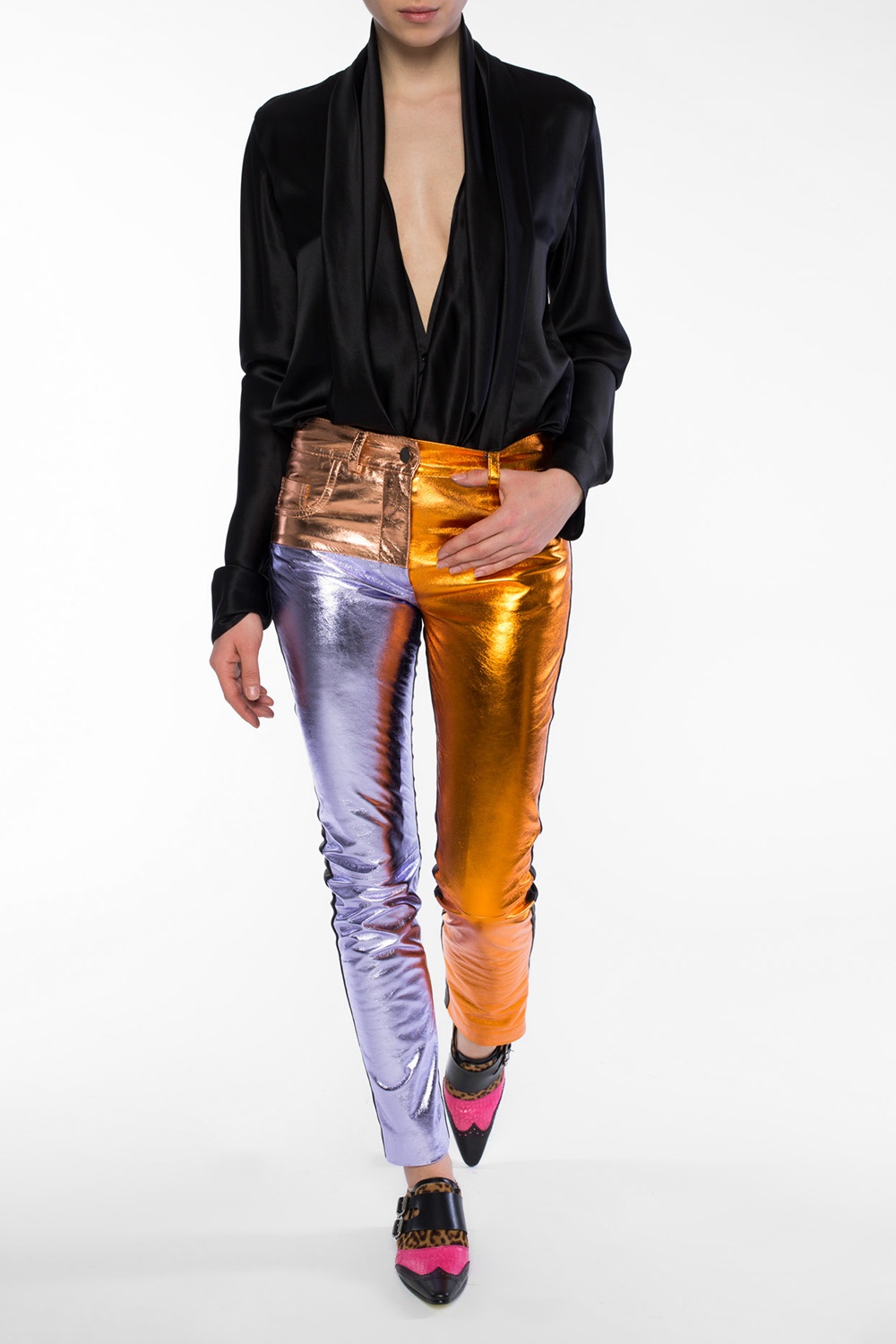 Haider ackermann leather on sale pants